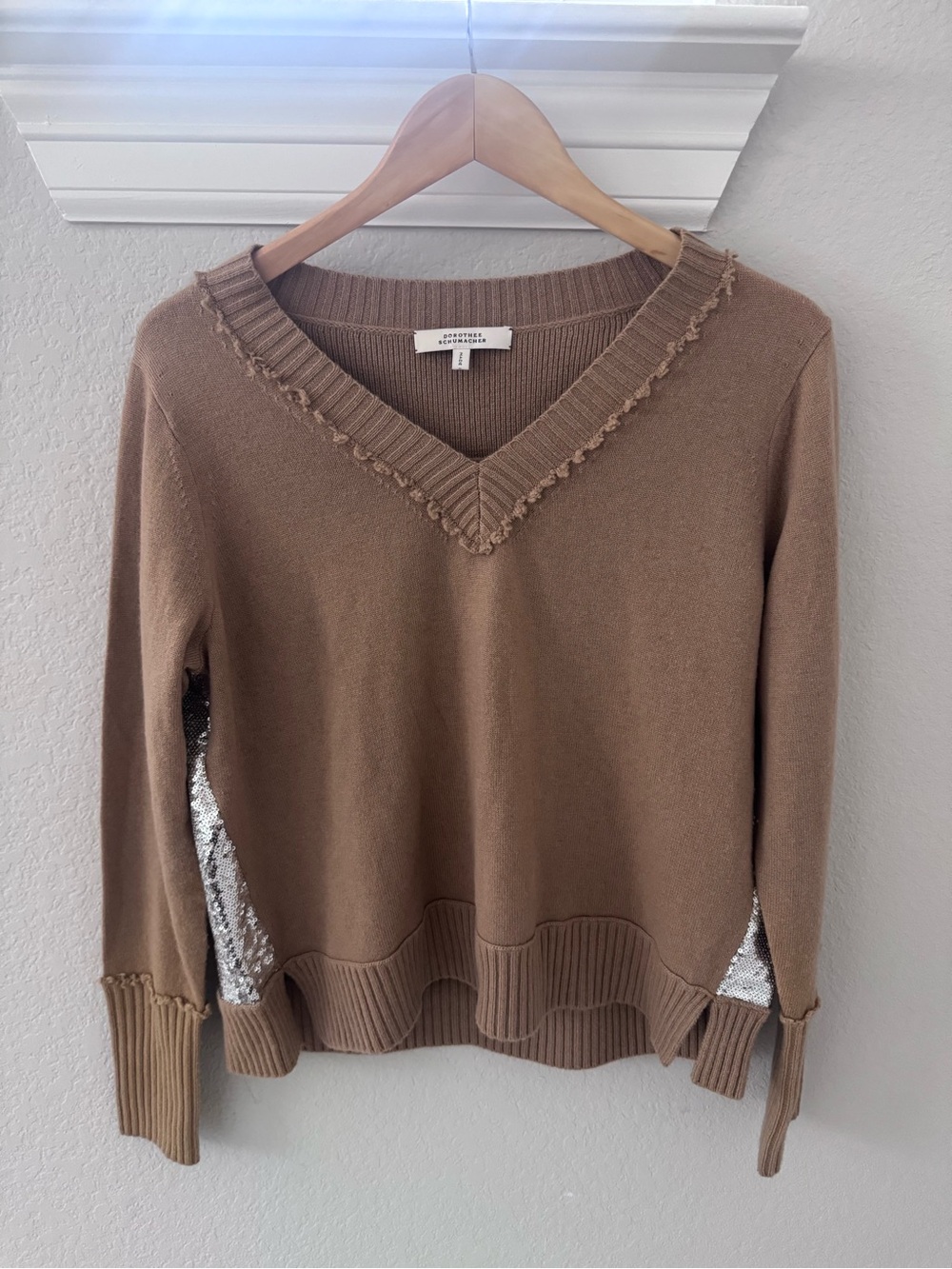 DOROTHEE SCHUMACHER
Shiny Coolness Brown Wool Sweater